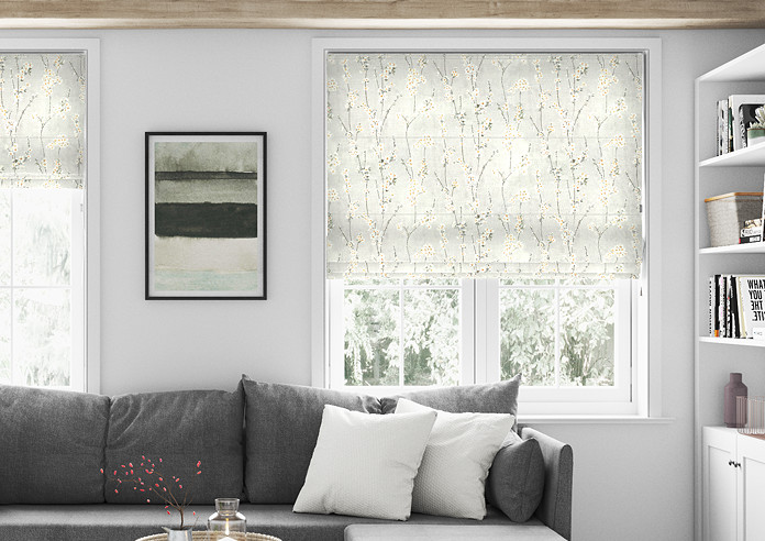 Almond Blossom, Pebble - Twist&Fit Roman Blind - Image 3